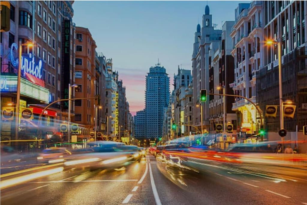 New Quiet Apartment Free Wifi In Gran Via Downtown Madri Exterior foto